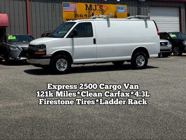 White 2021 Chevrolet Express Cargo Van Rear-Wheel Drive