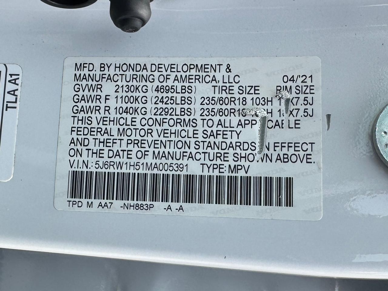 Honda CR-V EX 2021