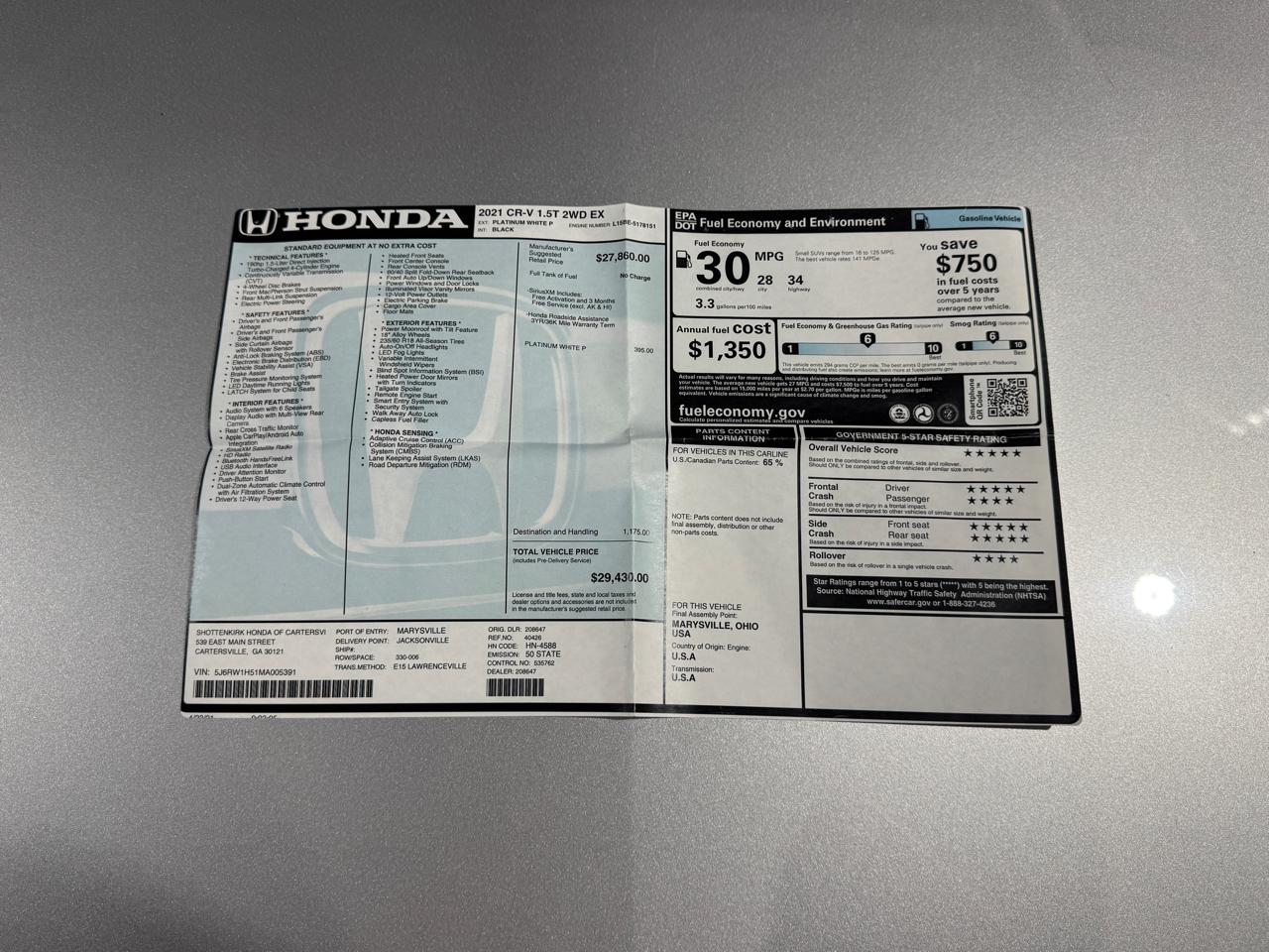 Honda CR-V EX 2021