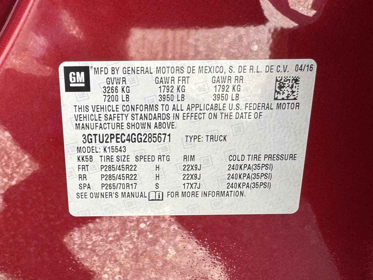 GMC Sierra 1500 Denali Crew Cab 4WD 2016