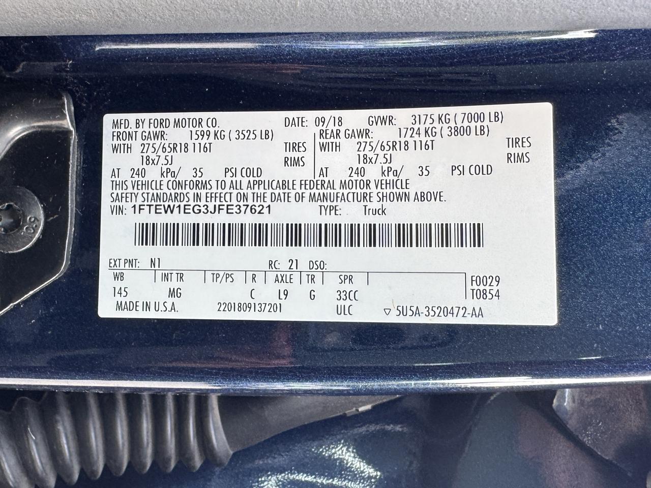 Ford F-150 XLT SuperCrew 4WD 2018