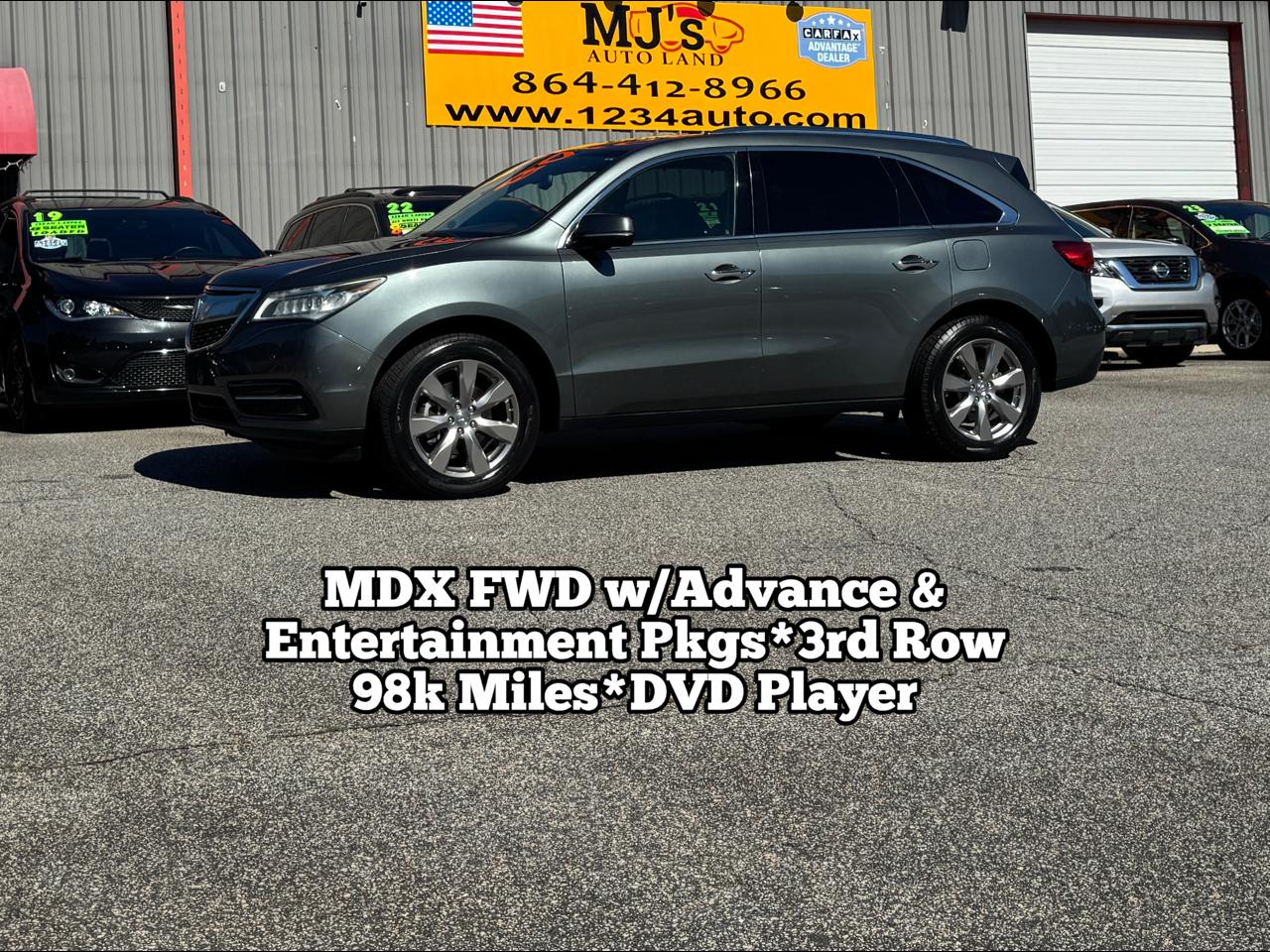 2015 Acura MDX FWD w/Advance & Entertainment Packages