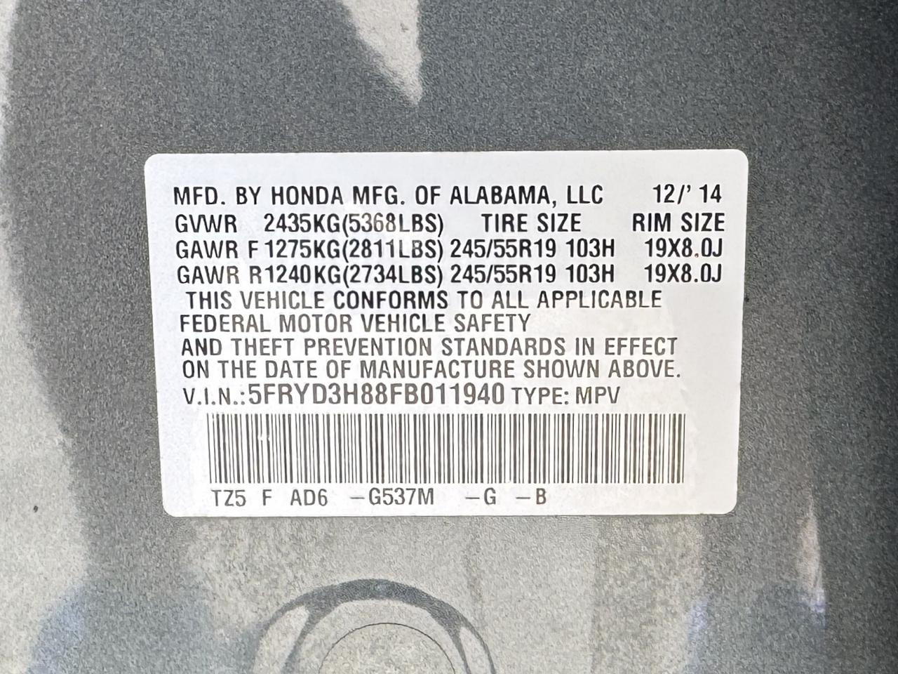 Acura MDX  2015