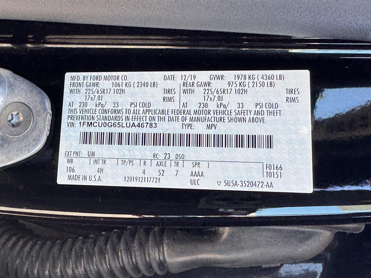 Ford Escape SE 2020
