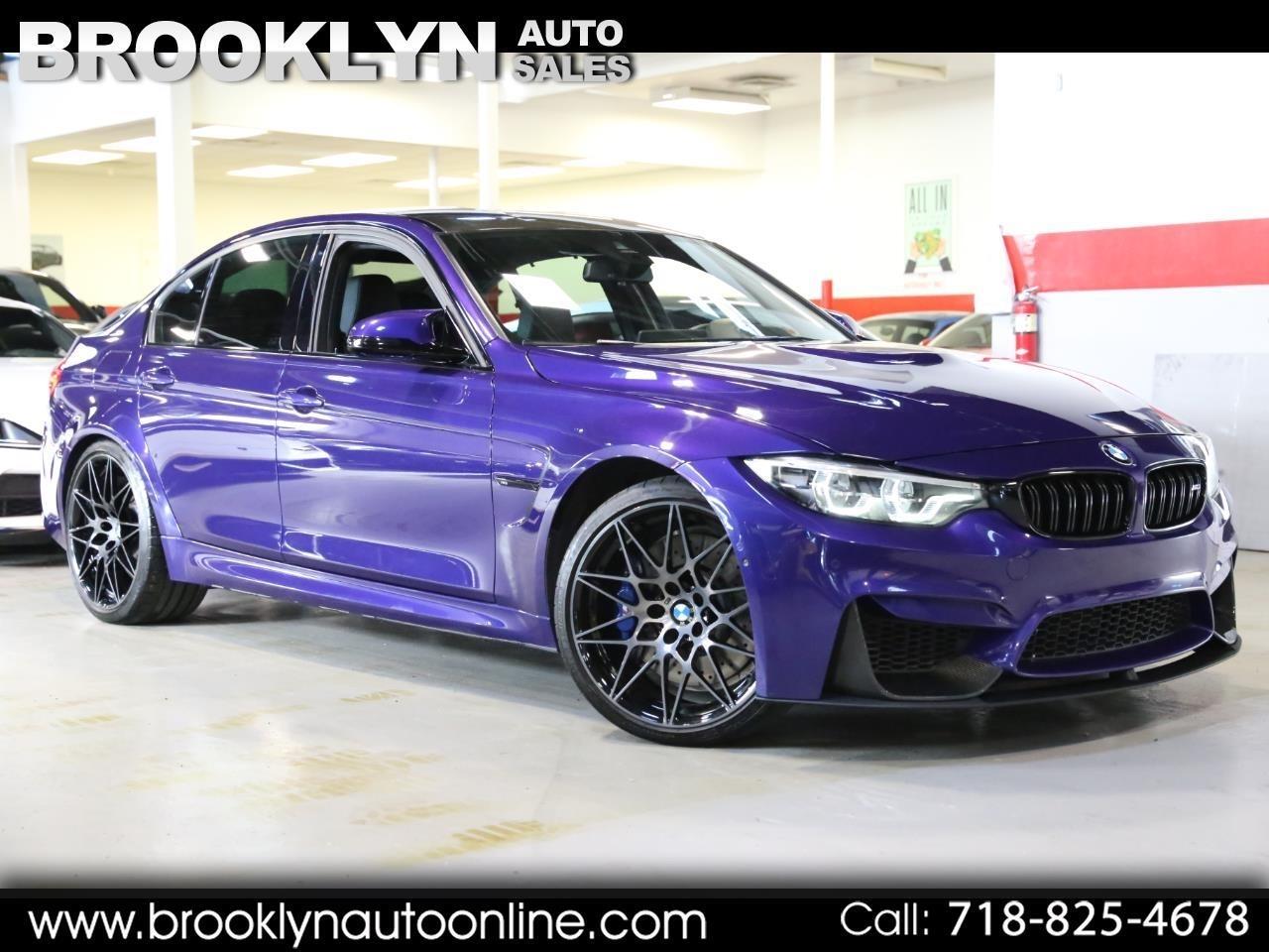 Used 2018 BMW M3 Competition 1 OF 3 In US Individual Color Velvet B for