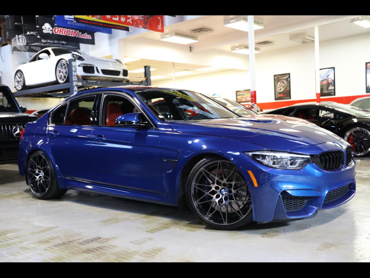 2018 BMW M3 Competition Package Avus Blue Individual On Sakhir