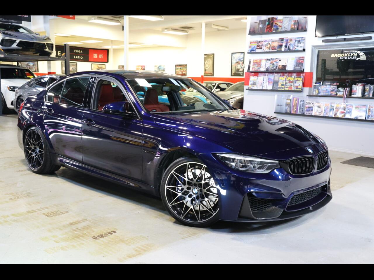 2018 BMW M3 Competition Package Tanzanite Blue Individual