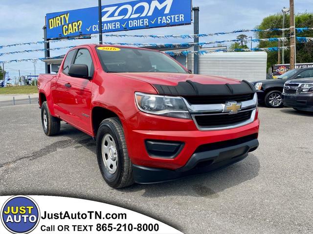 Red 2016 Chevrolet Colorado Work Truck Extended Cab LB RWD Pickup Truck 4X2 6-Speed Manual