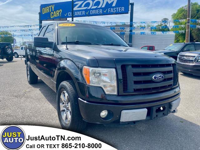Black 2012 Ford F-150 STX SuperCab 4WD Pickup Truck Four-Wheel Drive Automatic