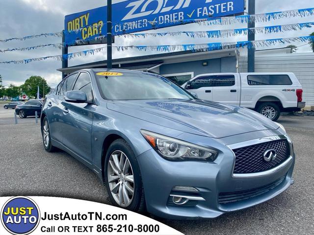 Light Blue 2014 INFINITI Q50 3.7 RWD Sedan Rear-Wheel Drive Automatic