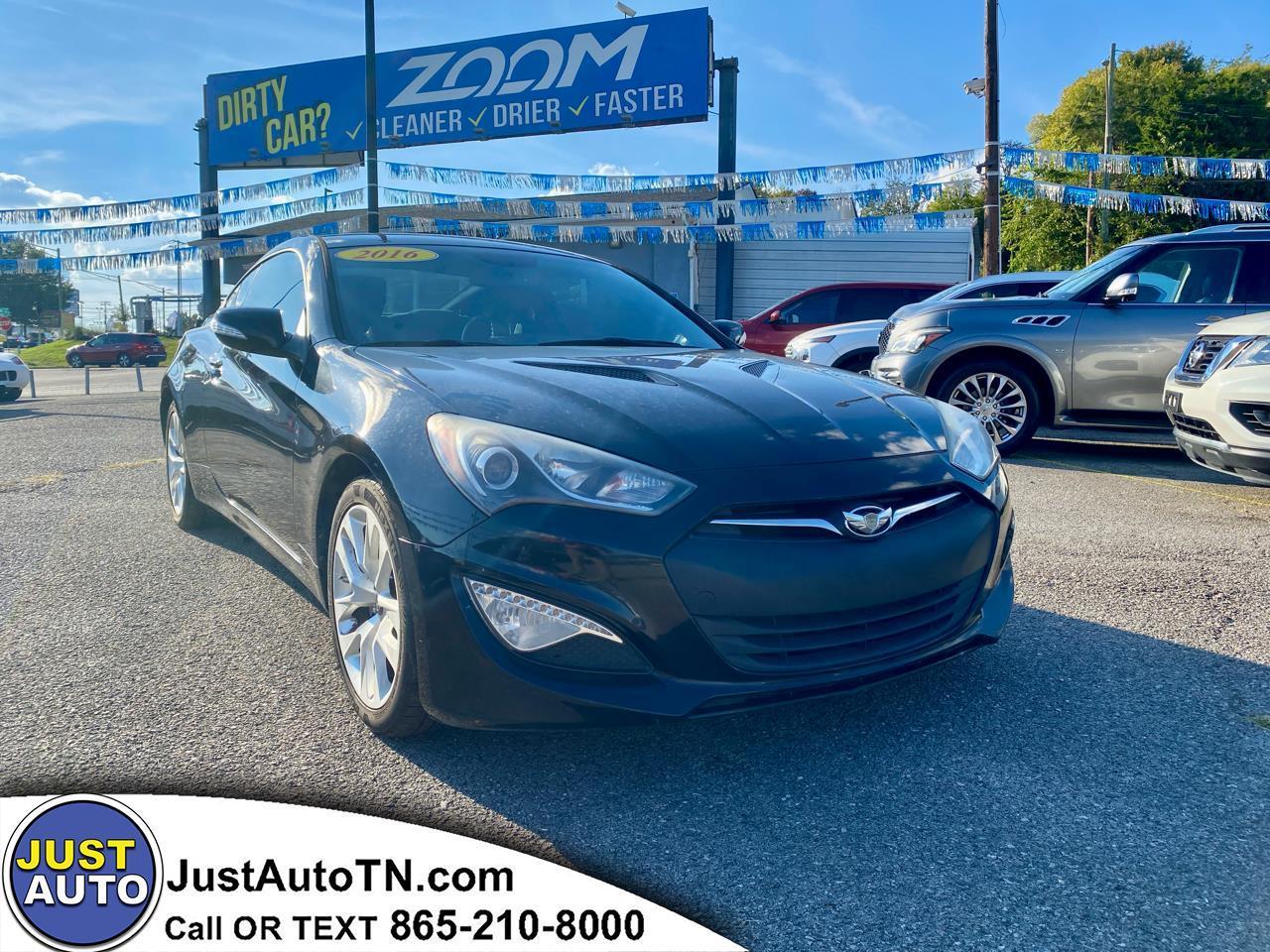 2016 Hyundai Genesis Coupe 2dr 3.8L Auto Base w/Black Seats