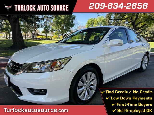 White 2015 Honda Accord Touring V6 Sedan 6-Speed Automatic
