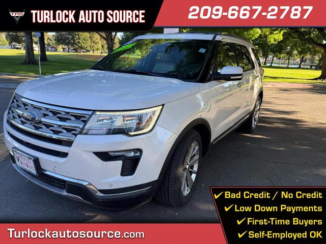 White 2019 Ford Explorer Limited SUV / Crossover Front-Wheel Drive 6-Speed Automatic