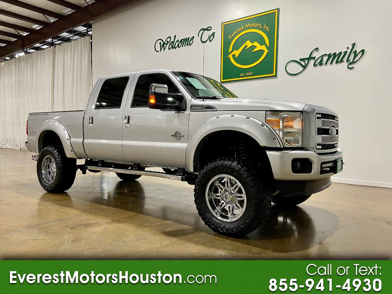 2014 Ford Super Duty F-250 SRW PLATINUM CREW CAB 4X4 SWB DIESEL