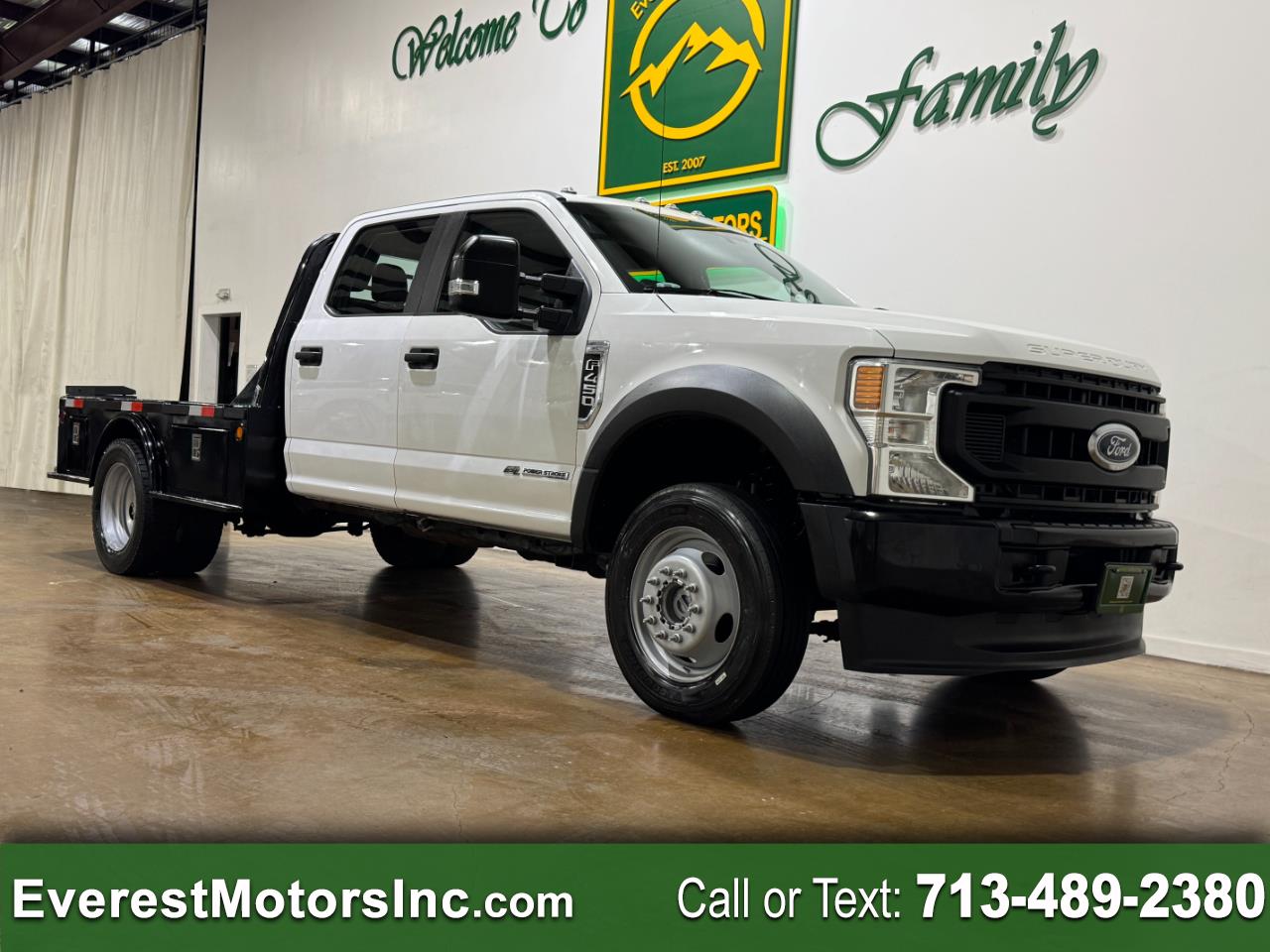 2021 Ford Super Duty F-450 DRW XL 4X4 CC 9FT FLATBED 6.7L DIESEL 1OWNER/LIKE F350