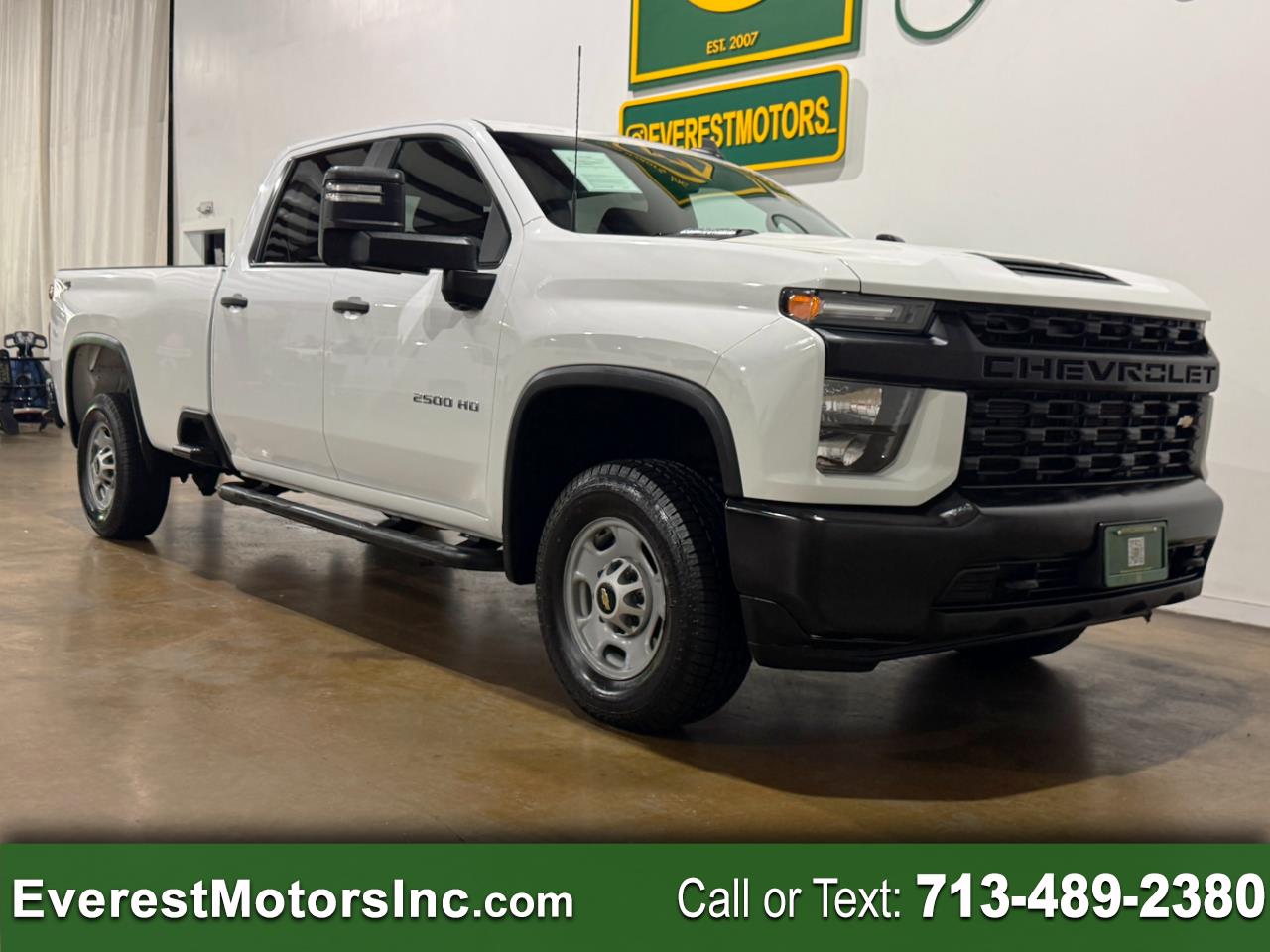 2021 Chevrolet Silverado 2500HD WT 4X4 CREW CAB LONG WB 6.6L DURAMAX DIESEL 1OWNER