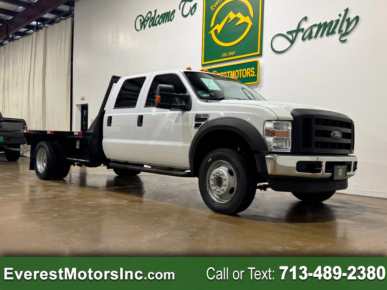 2008 Ford Super Duty F-550 DRW XL 4X2 CREW CAB 11FT FLATBED 6.4L V8 DIESEL 1OWNER