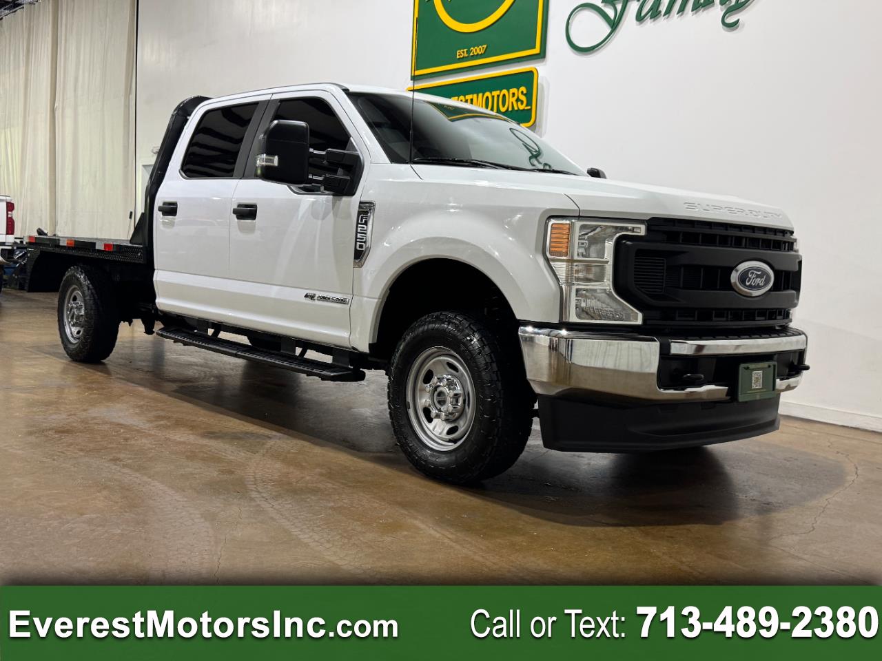 2022 Ford Super Duty F-250 SRW XL 4X4 CREW CAB 8FT FLATBED 6.7L V8 DIESEL 1OWNER