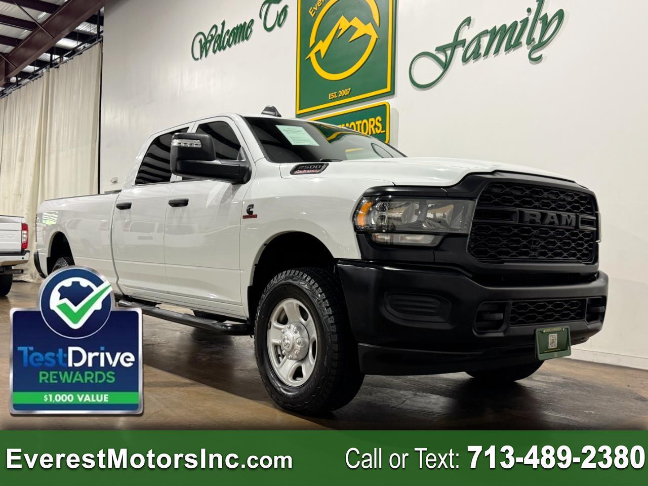 2023 RAM 2500 TRADESMAN 4X4 CREWCAB LONG BOX 6.7L DIESEL 1OWNER