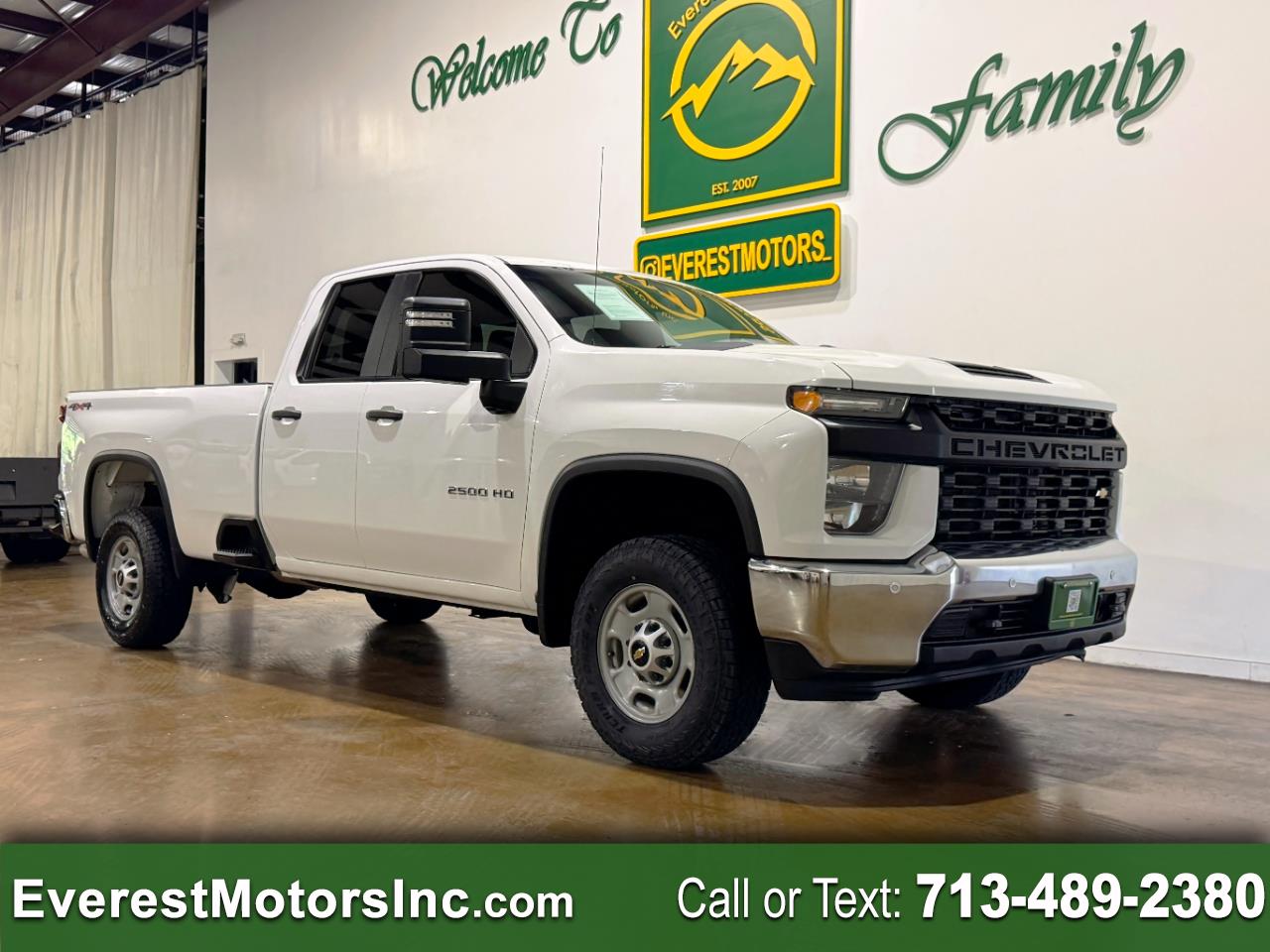 2022 Chevrolet Silverado 2500HD WT 4X4 DOUBLE CAB LONG WB 6.6L V8 GAS 1OWNER