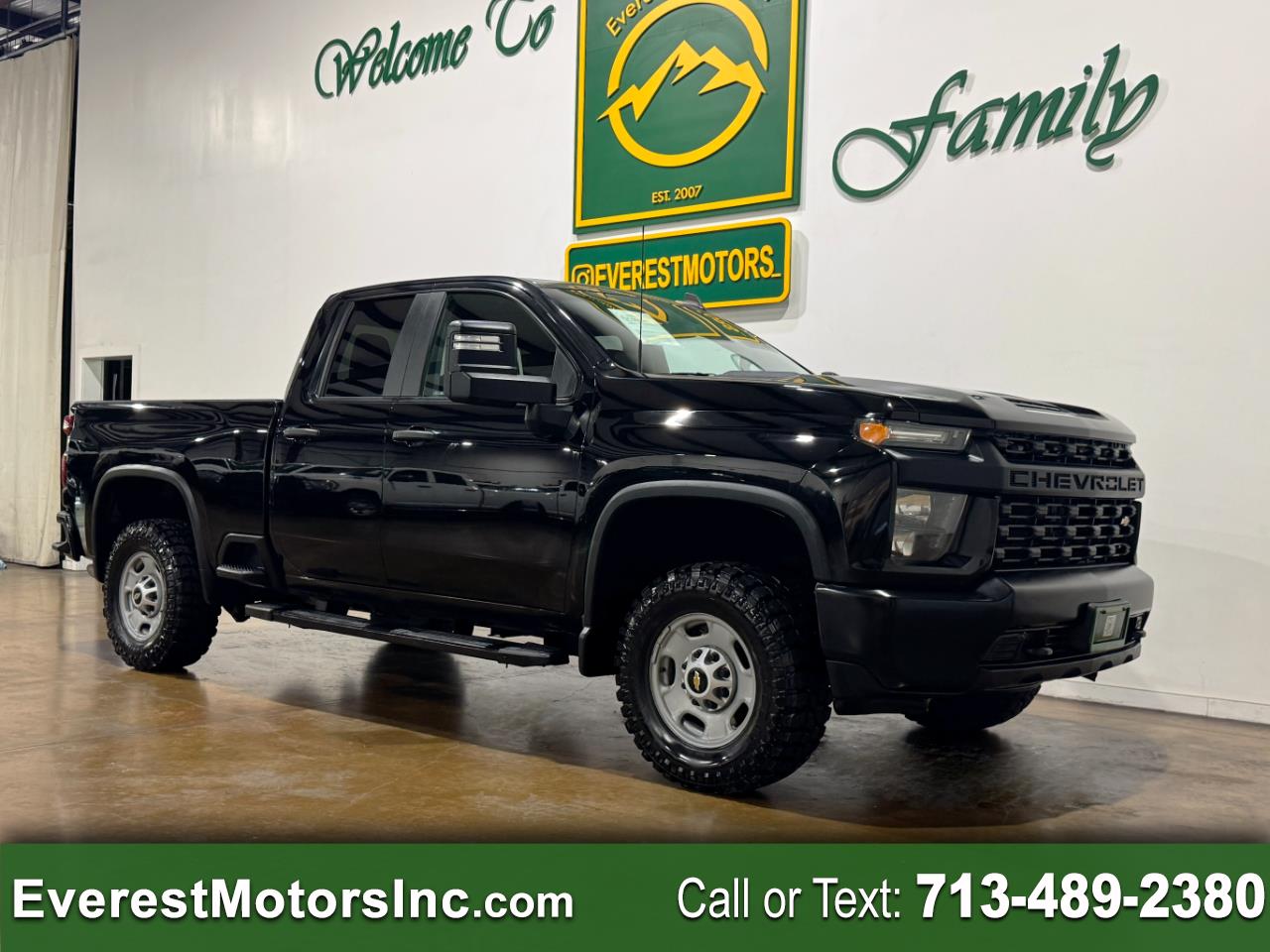 2021 Chevrolet Silverado 2500HD WT 4X4 DOUBLE CAB SHORT WB 6.6L V8 GAS 1OWNER