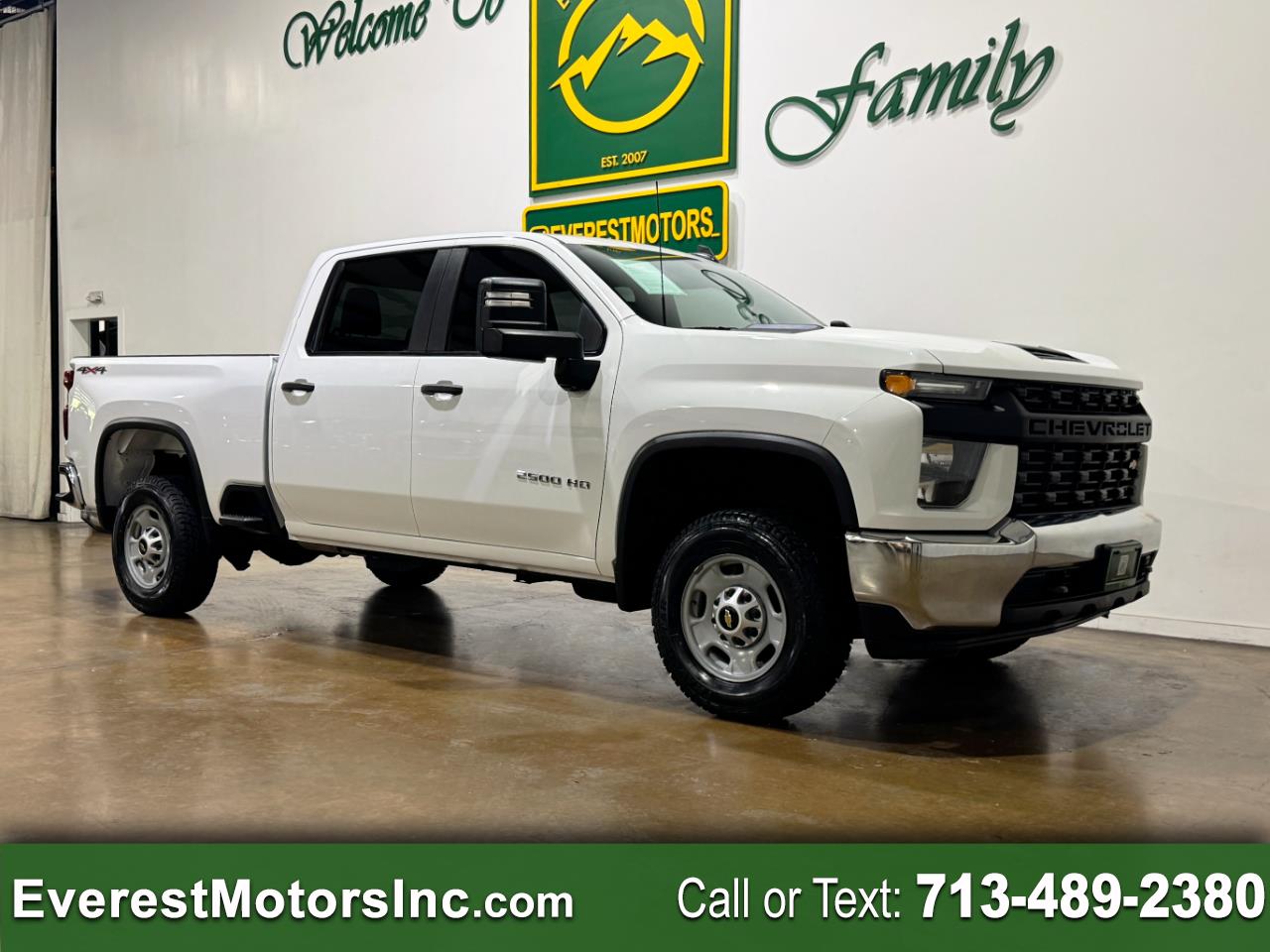 2021 Chevrolet Silverado 2500HD WT 4X4 CREW CAB SHORT B 6.6L V8 GAS 1OWNER