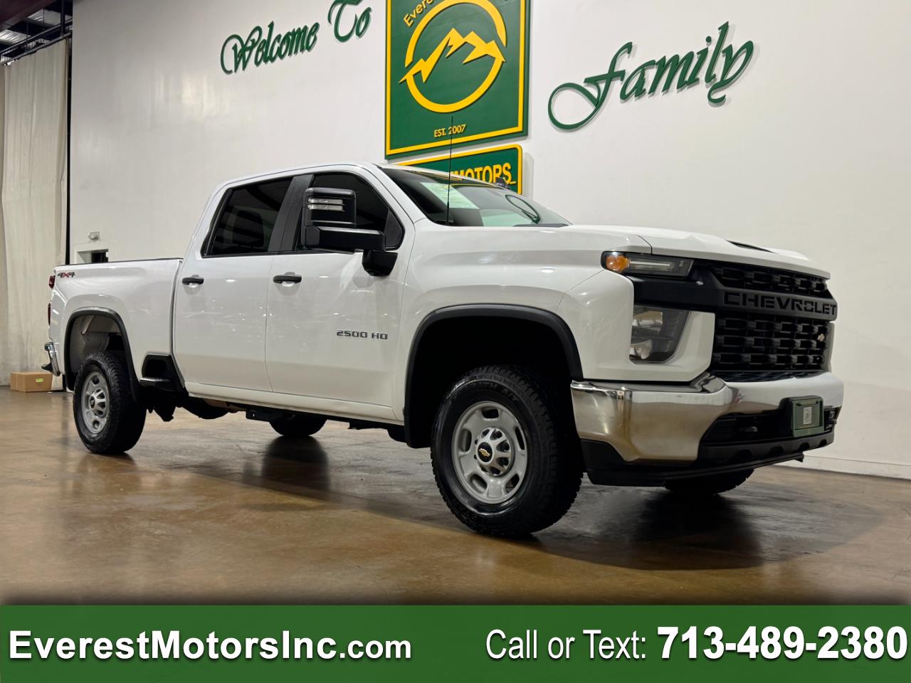 2021 Chevrolet Silverado 2500HD WT 4X4 CREW CAB SHORT B 6.6L V8 GAS 1OWNER