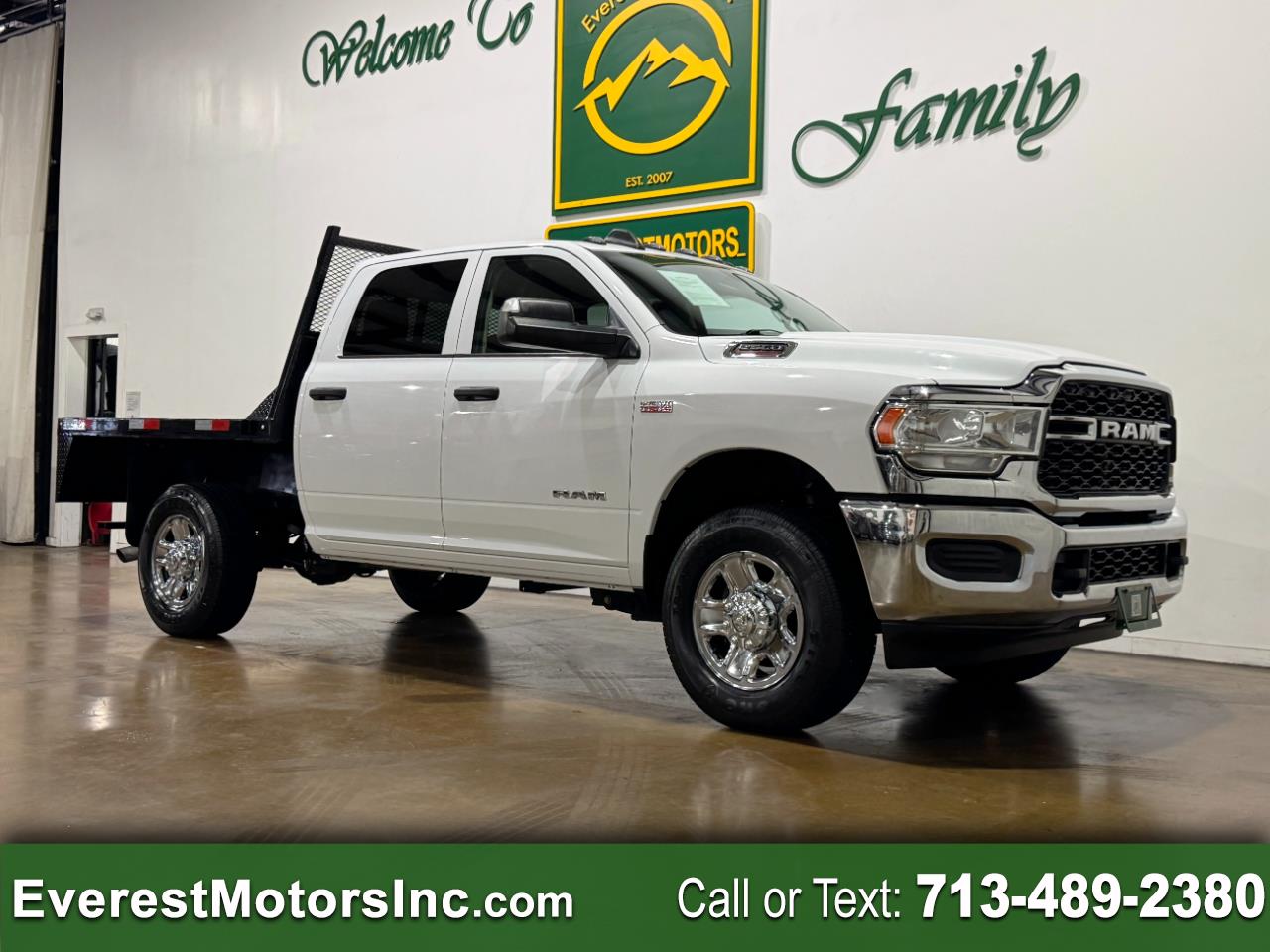 2020 RAM 2500 TRADESMAN 4X4 CREWCAB 7FT FLATBED 6.4L GAS 1OWNER