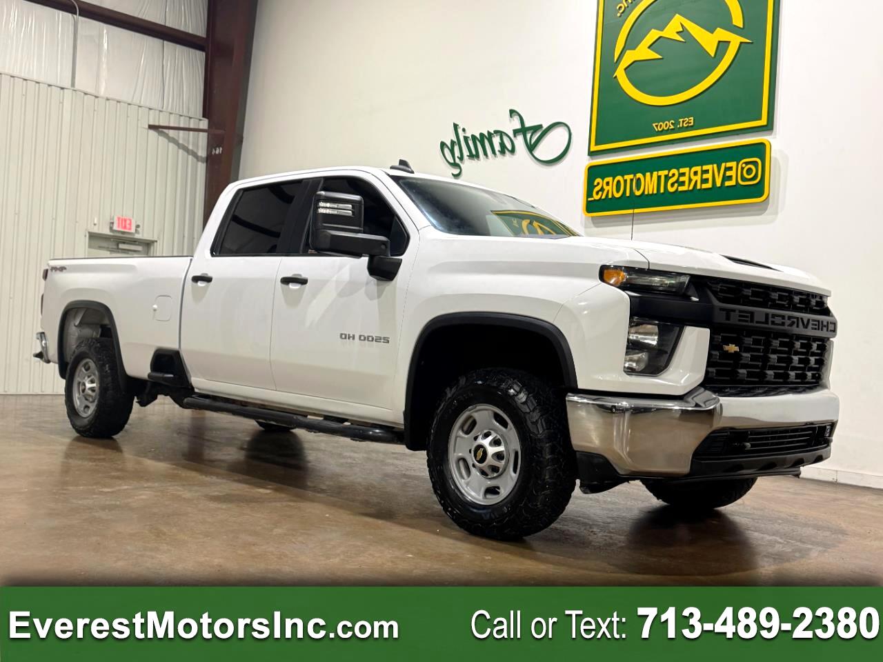 2021 Chevrolet Silverado 2500HD WT 4X4 CREWCAB LONGWB 6.6L V8 GAS 1OWNER