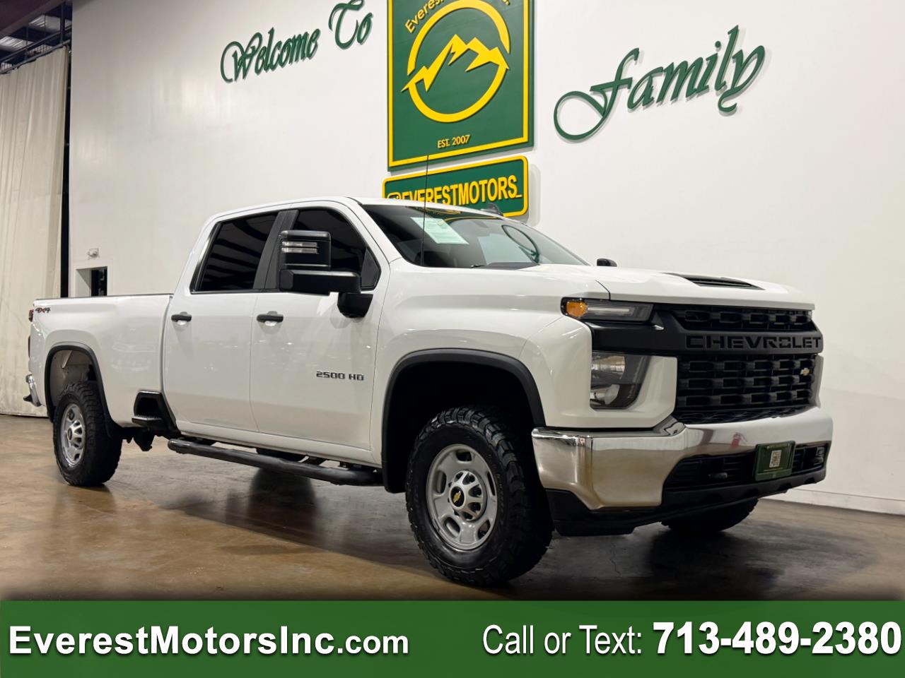 2021 Chevrolet Silverado 2500HD WT 4X4 CREWCAB LONGWB 6.6L V8 GAS 1OWNER