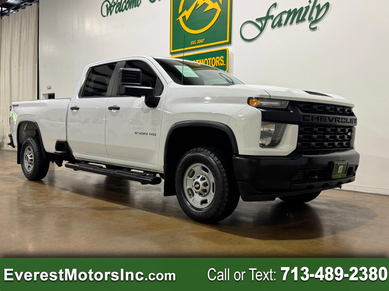 2022 Chevrolet Silverado 2500HD WT 4X4 CREW CAB LONGB 6.6L V8 GAS 1OWNER