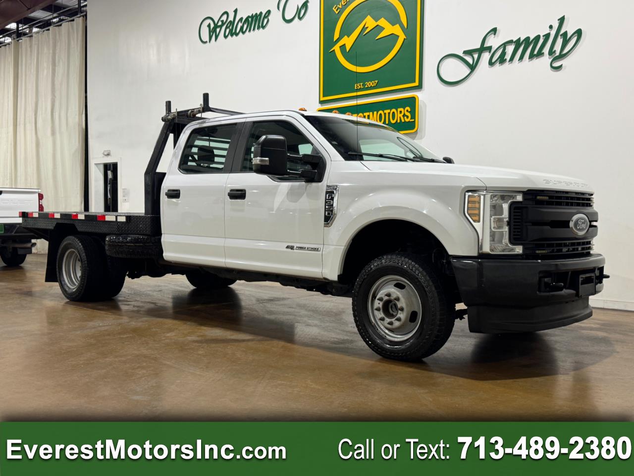 2019 Ford Super Duty F-350 DRW XL 4X4 CREWCAB 9FT FLATBED 6.7L V8 DIESEL