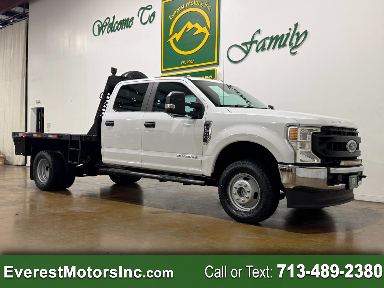 2020 Ford Super Duty F-350 DRW XL 4X4 CREWCAB 9FT FLATBED 6.7L DIESEL PTO 1OWNER