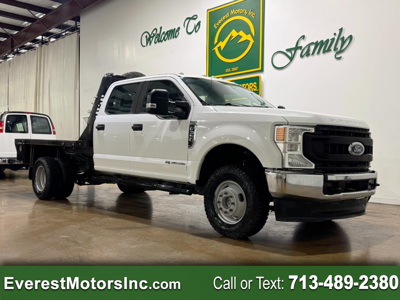 2020 Ford Super Duty F-350 DRW XL 4X4 CREWCAB 9FT FLATBED 6.7L DIESEL PTO 1OWNER