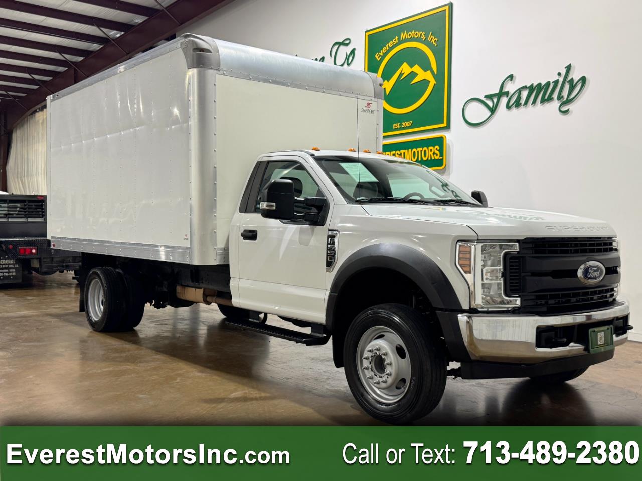 2019 Ford Super Duty F-550 DRW XL 4X2 REGCAB 14FT BOX TRUCK 6.8L V10 GAS 1OWNER