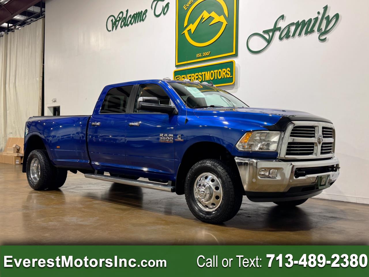 2018 RAM 3500 BIGHORN SLT 4X4 CREWCAB LONGBOX 6.7L DIESEL LUXURY