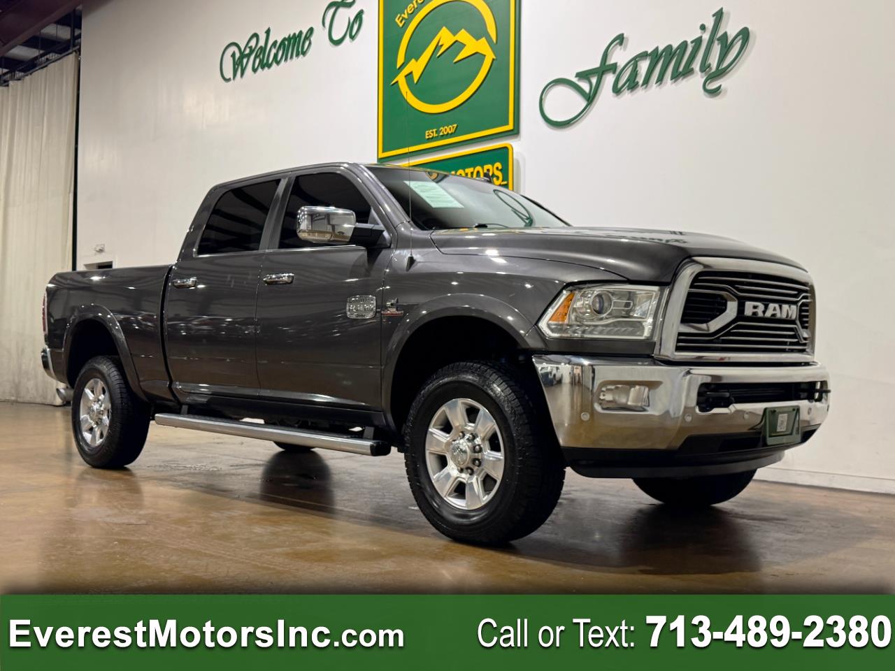 2018 RAM 2500 LARAMIE LONGHORN 4X4 CREWCAB SHORTB 6.7L DIESEL