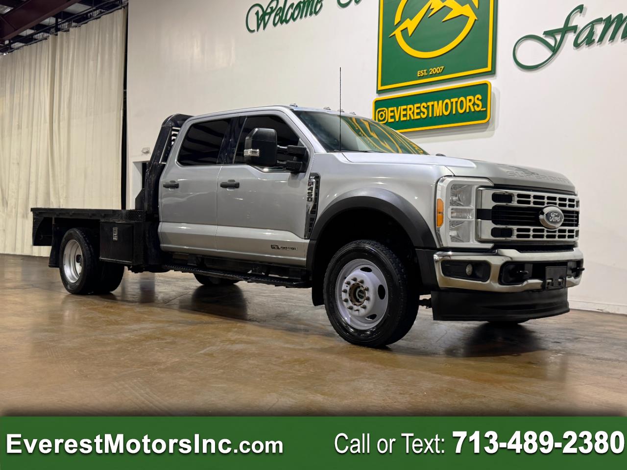 2023 Ford Super Duty F-450 DRW XLT 4X4 CC 9FT FLATBED 6.7L DIESEL 1OWNER 4.10AXLE