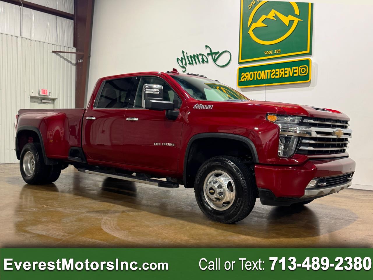 2022 Chevrolet Silverado 3500 HIGH COUNTRY 4X4 CREWCAB DRW 6.6L DIESEL 1OWNER