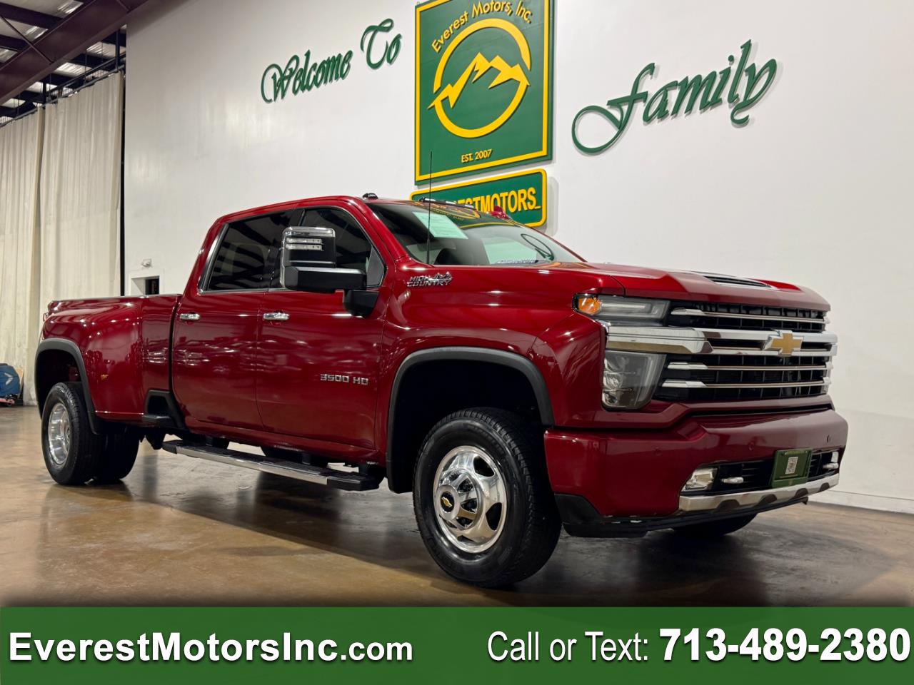 2022 Chevrolet Silverado 3500 HIGH COUNTRY 4X4 CREWCAB DRW 6.6L DIESEL 1OWNER