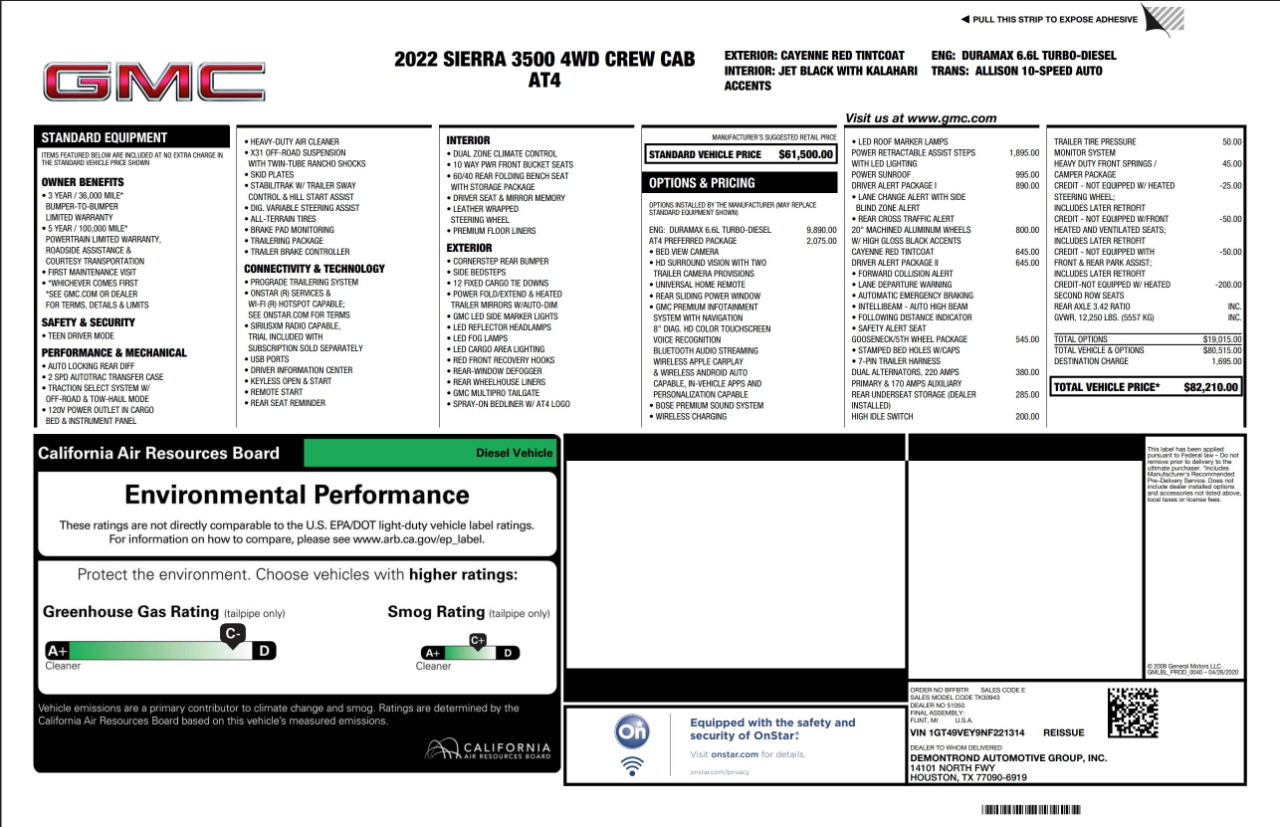 GMC Sierra 3500HD  2022 GMC Sierra 3500HD  2022