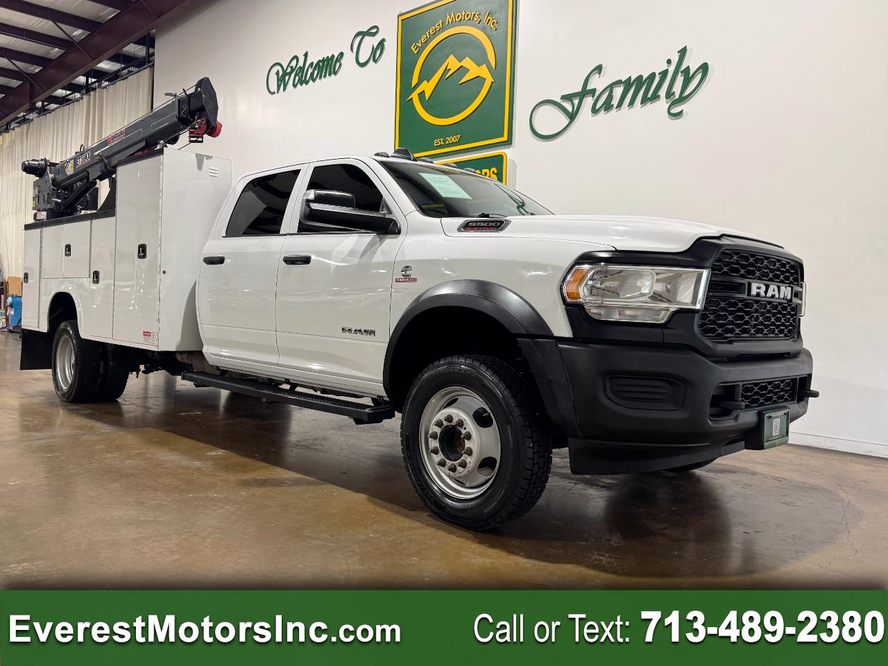 2022 RAM 5500 TRADESMAN 4X4 CREWCAB CRANE TRUCK 6.7 DIESEL AISIN