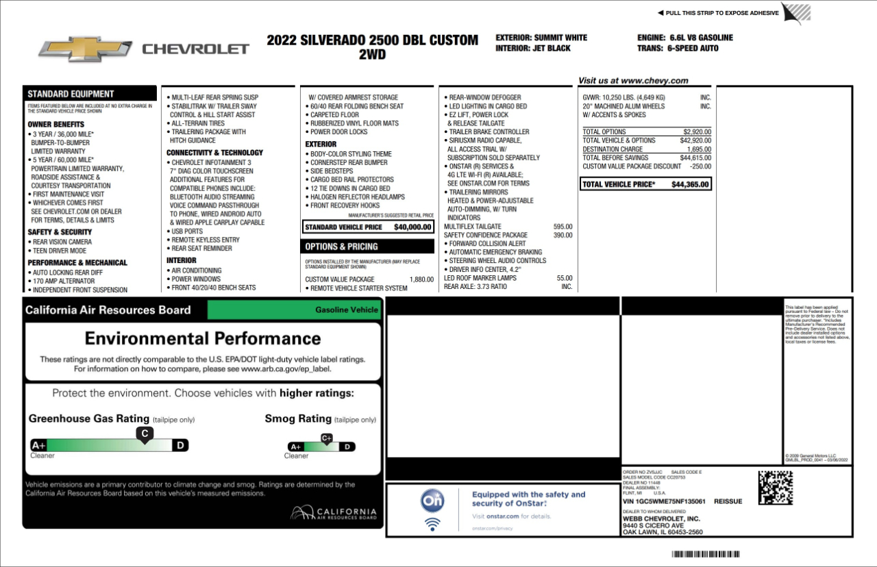 Chevrolet Silverado 2500HD  2022 Chevrolet Silverado 2500HD  2022