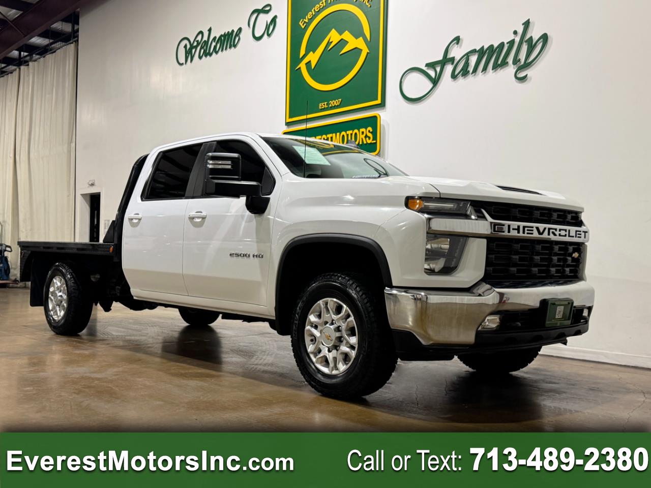 2022 Chevrolet Silverado 2500HD LT 4X4 CREWCAB 9FT FLATBED 6.6L DIESEL 1OWNER