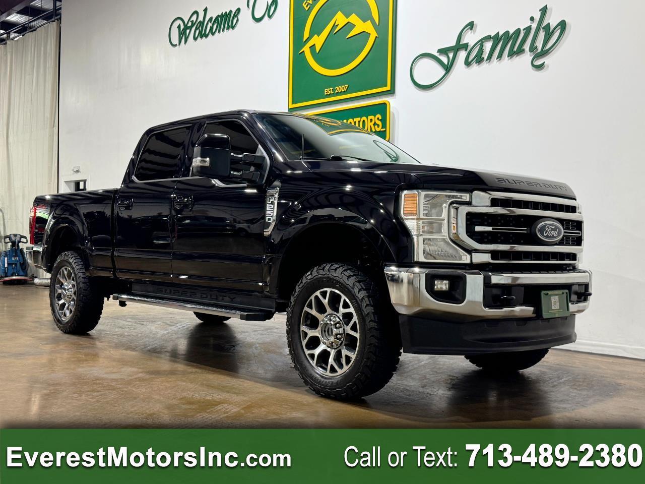 2021 Ford Super Duty F-250 SRW LARIAT 4X4 CREWCAB SHORT 7.3L V8 GAS FX4