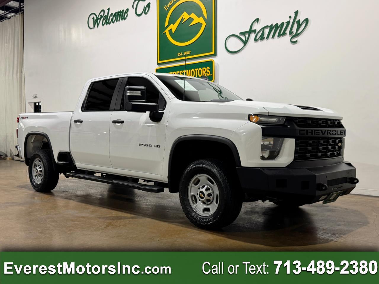 2023 Chevrolet Silverado 2500HD WT 4X4 CREWCAB SHORT B 6.6L V8 GAS 1OWNER