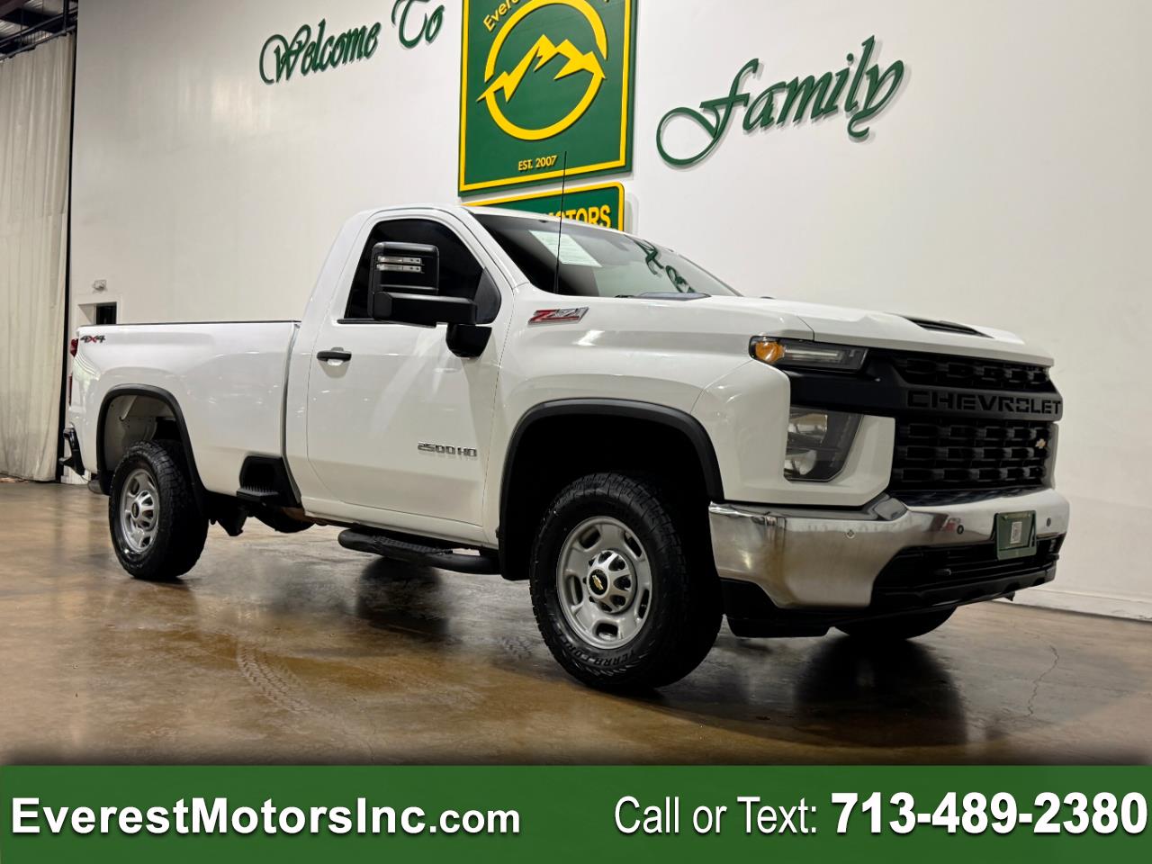 2020 Chevrolet Silverado 2500HD WT 4X4 Z71 REG CAB LONG 6.6L V8 GAS 1OWNER
