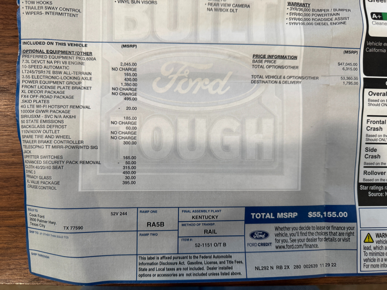 Ford Super Duty F-250 SRW  2022