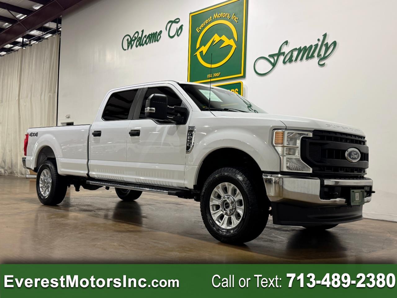2022 Ford Super Duty F-250 SRW XL 4X4 CREWCAB LONG B 7.3L V8 GAS GODZILLA 1OWNER