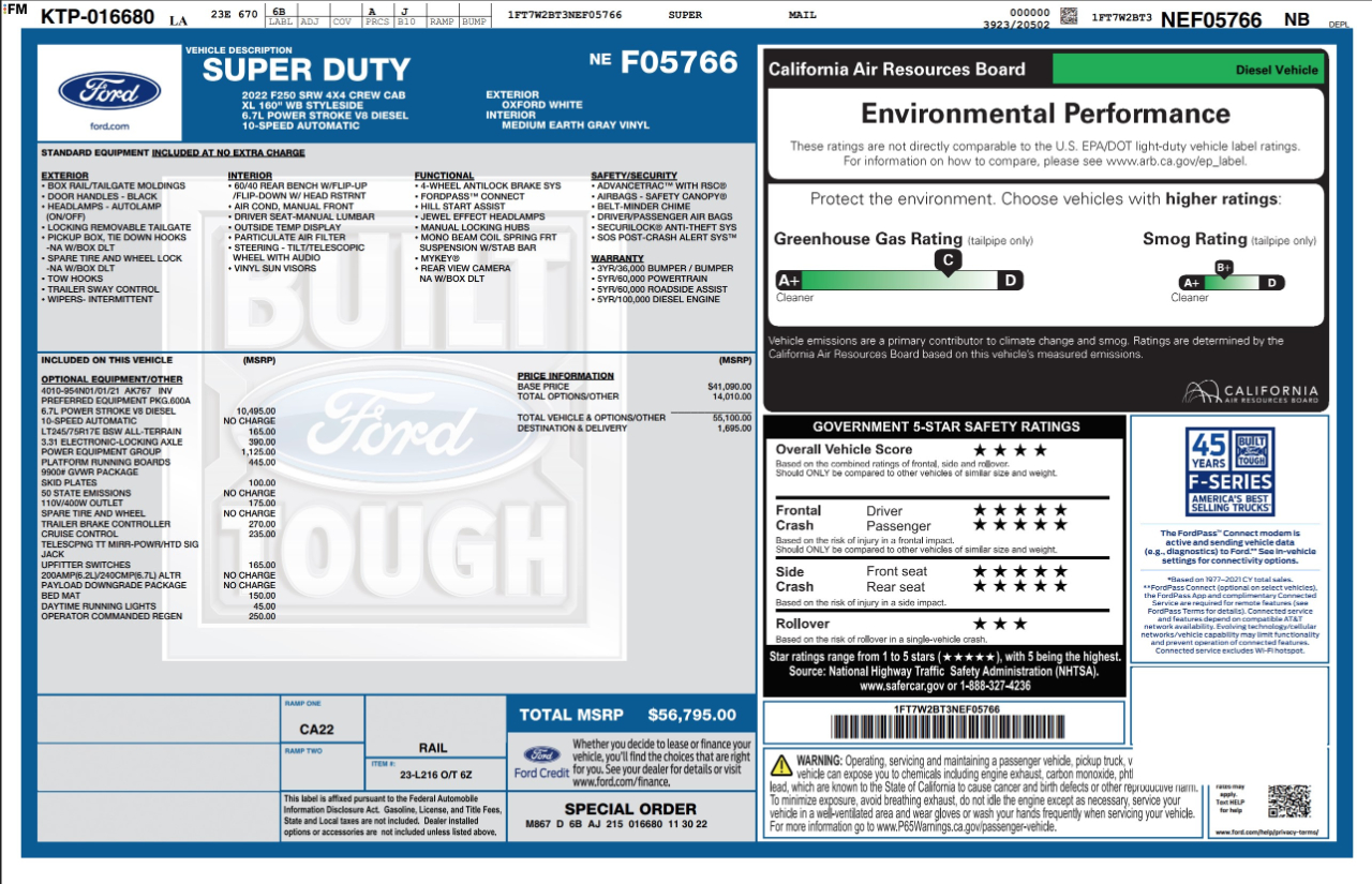 Ford Super Duty F-250 SRW  2022